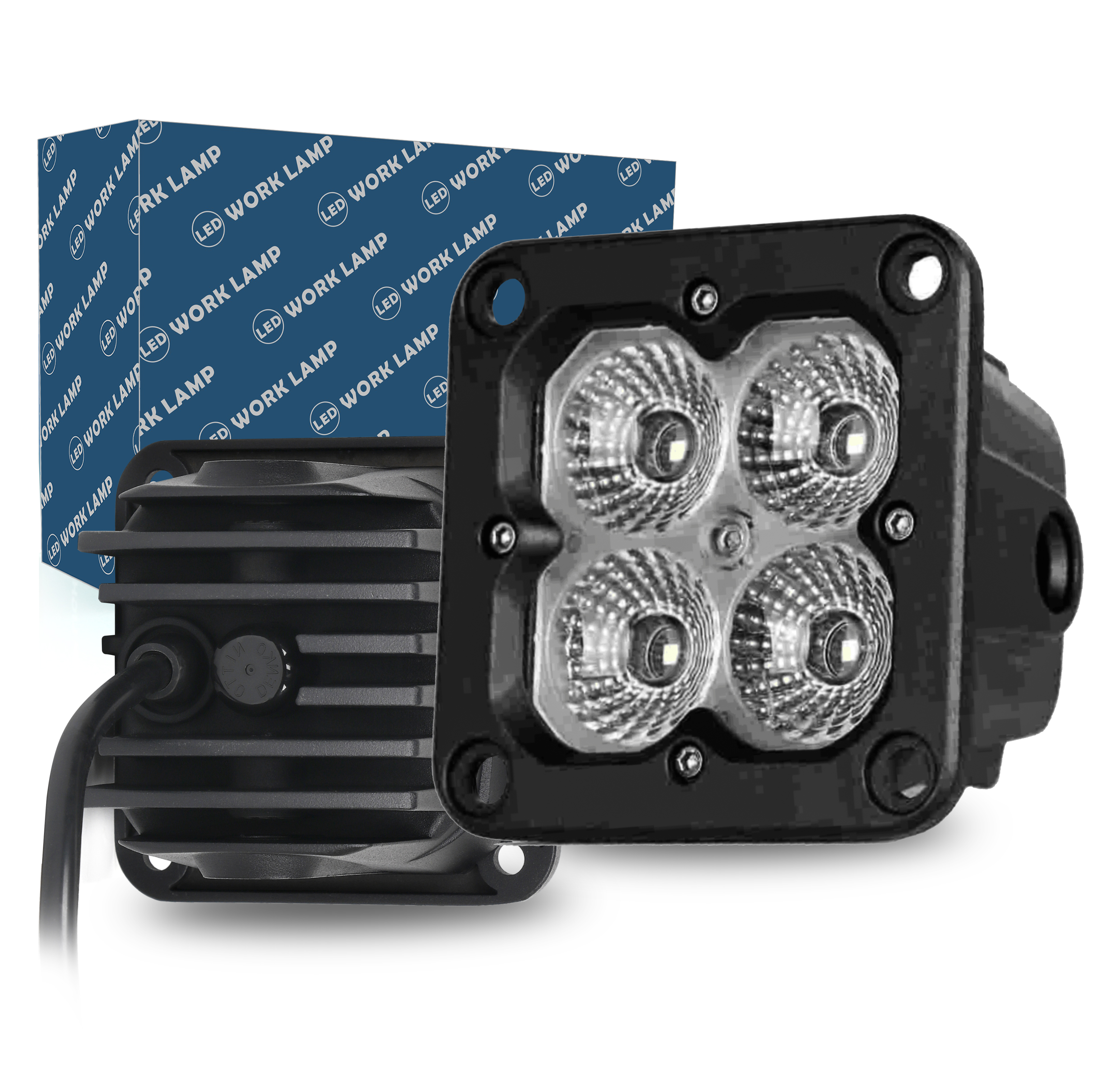 Premium 5G  3″  20W  LED Pod Cube Lights Flush mount FLood Beam 