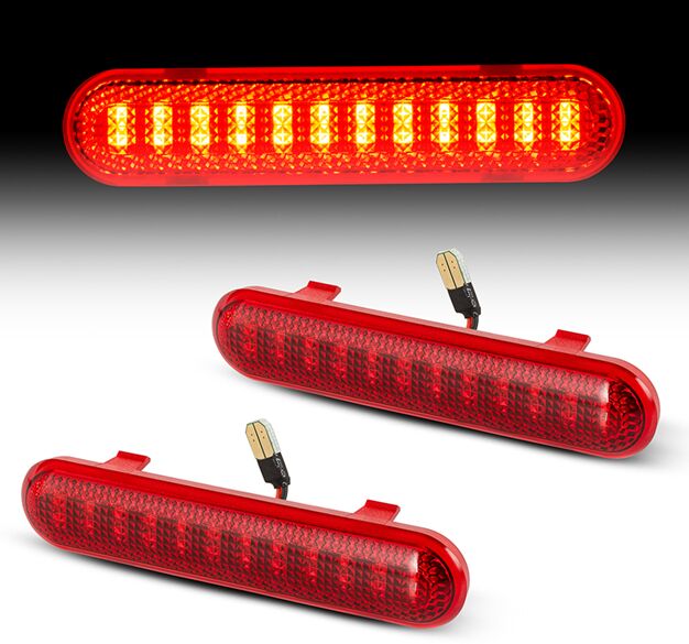 Chevy Silverado  LED Door Paner Light Reflector Red Lens
Clear Lens