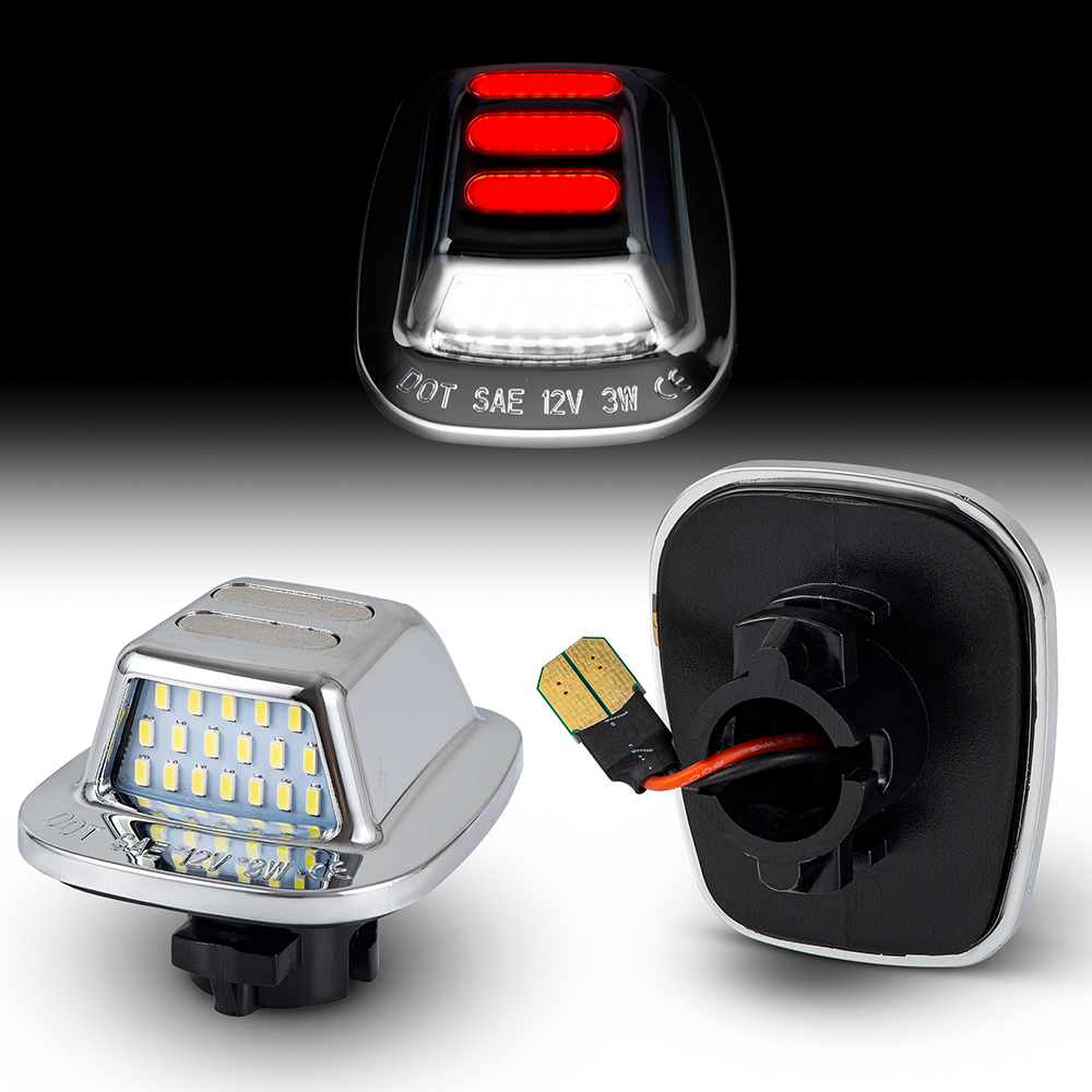 Chevrolet C/K LED License Plate Light
sliver chrome housing 