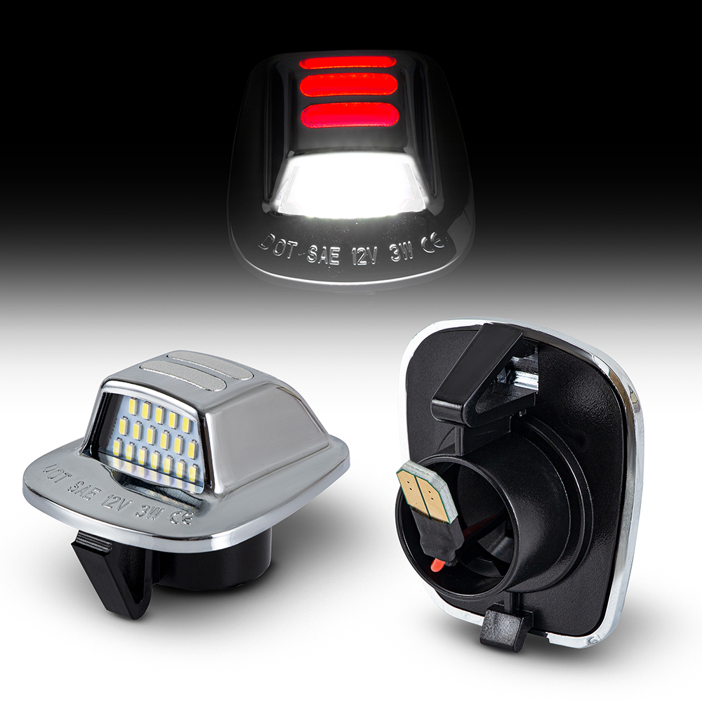 Dodge Dakota LED License Plate Light
sliver chrome housing
