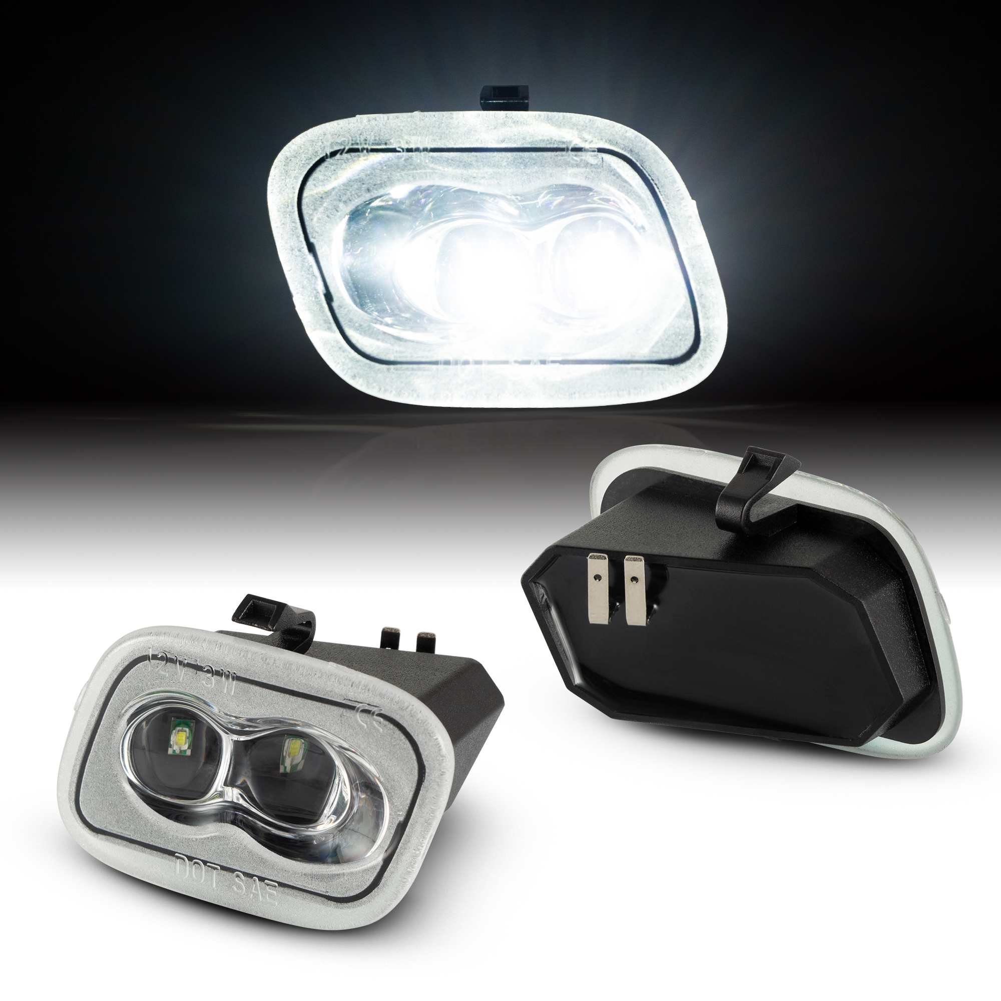  Ford Super Duty LED Side Rear View Mirror Puddle Light Lamp 