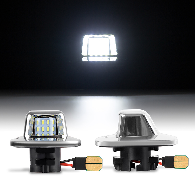 Chevrolet C/K LED License Plate Light sliver chrome housing  
