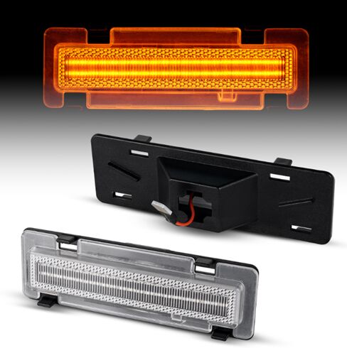 Chevy Camaro Front Bumper LED Side Marker
(Clear Len)(Smoked Len)(amber Len)
1set=2pcs 