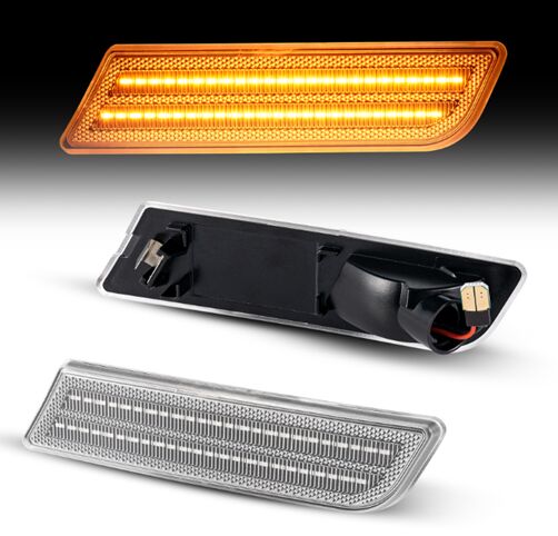 Ford Transit Front Bumper LED Side Marker
(Clear Len)(Smoked Len)(amber Len)(Clear Len)
1set=2pcs 
Marker1set=2pcs 