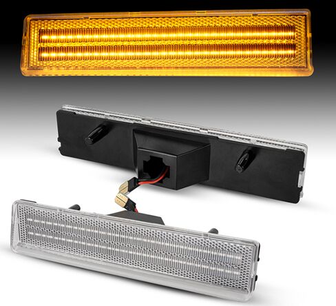 Ford Bronco 1986 LED Bumper Side Marker
(Clear Len)(Smoked Len)(amber Len)
1set=2pcs 