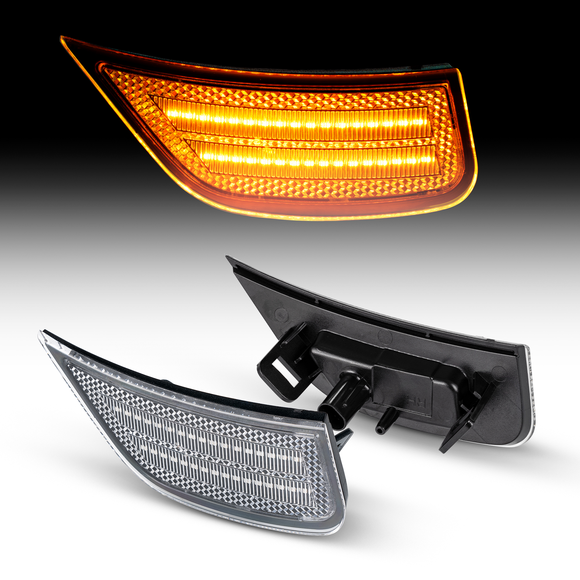 Chevrolet Tahoe Front Bumper LED Side Marker
(Clear Len)(Smoked Len)(amber Len)
1set=2pcs 