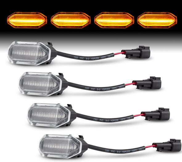 Ford Mustang Front LED Grille Light
(Clear Len)(Smoked Len)(Orange Len)