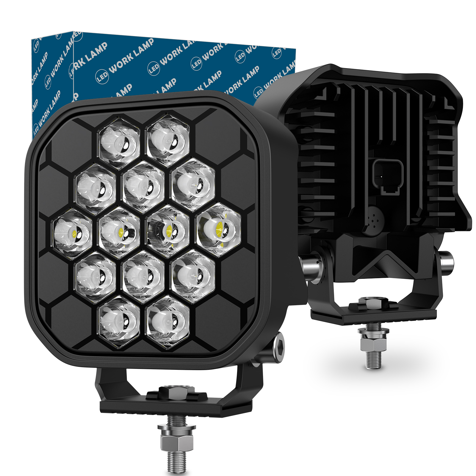 PL-17G H-Performance                     4.2″  90W Square LED Work Light  
(Spot)